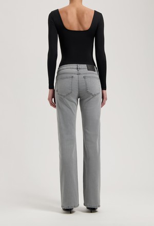 Carry Mid Straight - Light Grey from Mud Jeans