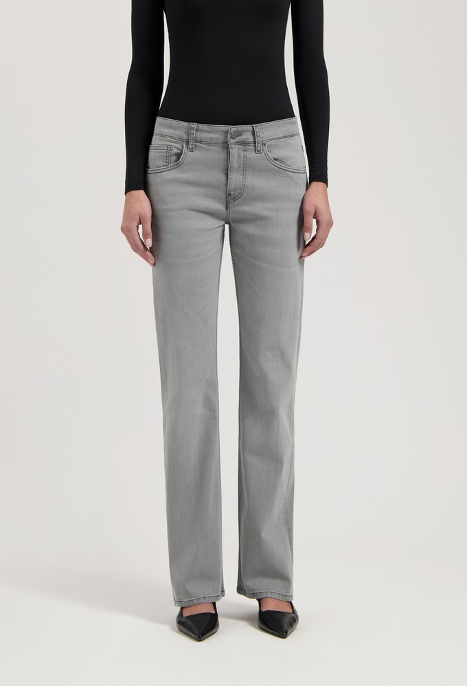 Carry Mid Straight - Light Grey from Mud Jeans
