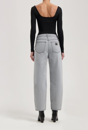 Brooke High Barrel - Light Grey from Mud Jeans