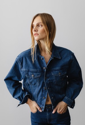 Gina Jacket - Medium Stone from Mud Jeans