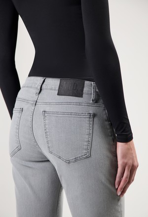 Carry Mid Straight - Light Grey from Mud Jeans