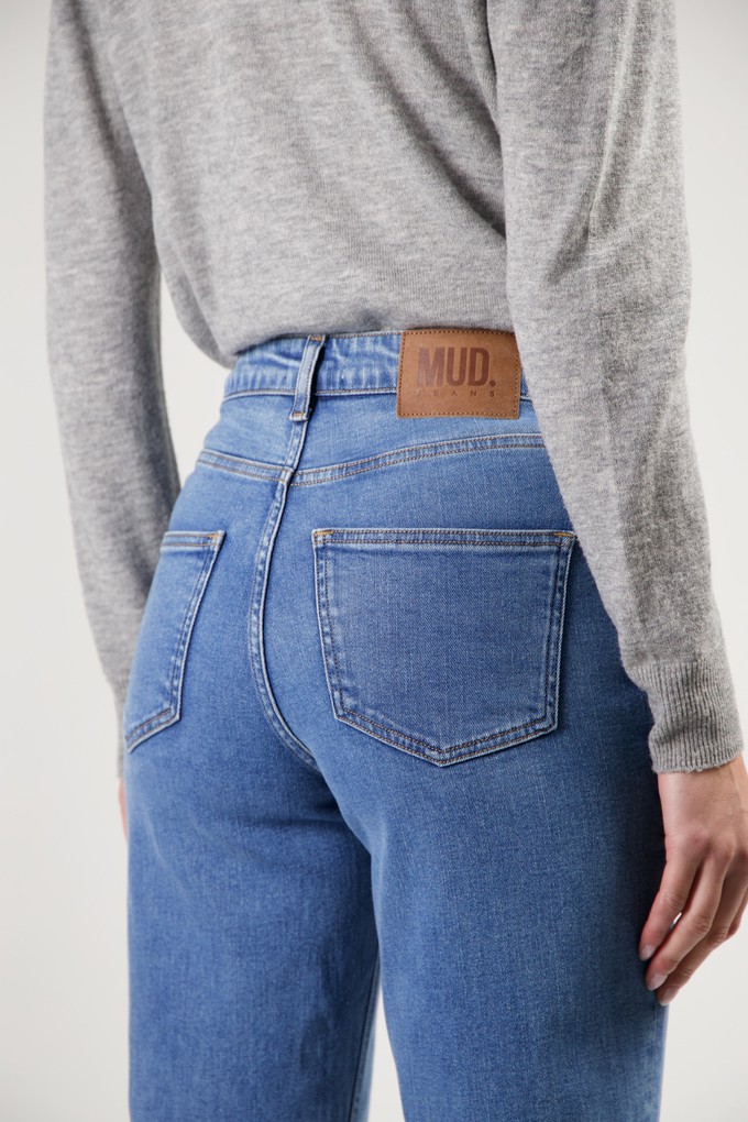 Mams High Tapered - Stone Vintage from Mud Jeans