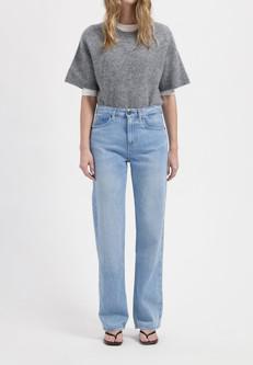 Jamie Mid Loose Flow - Stone Vintage via Mud Jeans