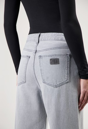 Brooke High Barrel - Light Grey from Mud Jeans