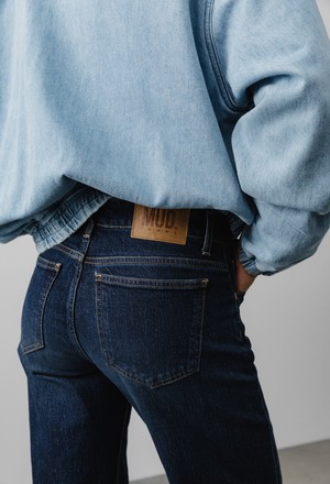 Cleo Mid Loose - Rustic Blue from Mud Jeans