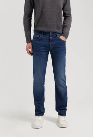 Bryce Mid Straight - Rustic Blue from Mud Jeans
