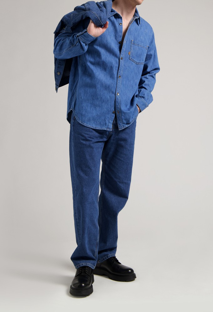 Chris Denim Shirt - Medium Stone from Mud Jeans
