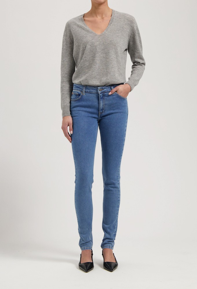Skyler Mid Skinny - Stone Vintage from Mud Jeans