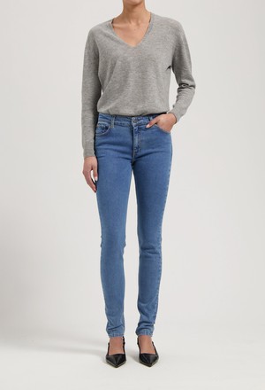 Skyler Mid Skinny - Stone Vintage from Mud Jeans