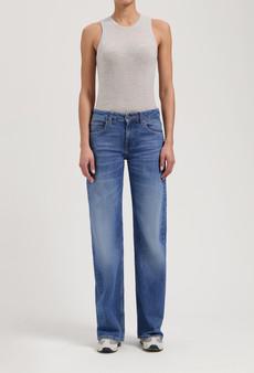 Cleo Mid Loose - Old Stone via Mud Jeans