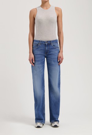 Cleo Mid Loose - Old Stone from Mud Jeans