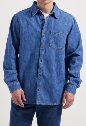 Chris Denim Shirt - Medium Stone from Mud Jeans