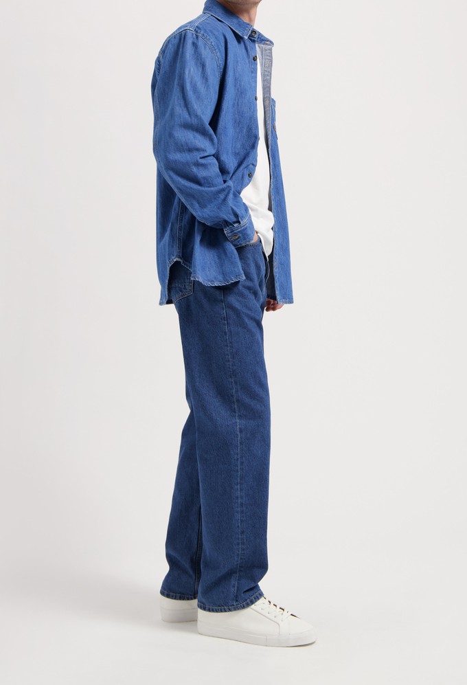 Chris Denim Shirt - Medium Stone from Mud Jeans