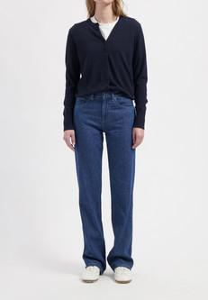 Jamie Mid Loose Flow - Stone Indigo via Mud Jeans
