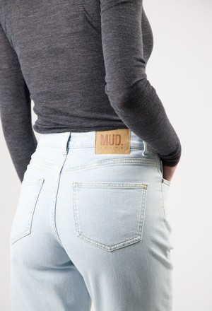 Mams High Tapered - Light Stone from Mud Jeans