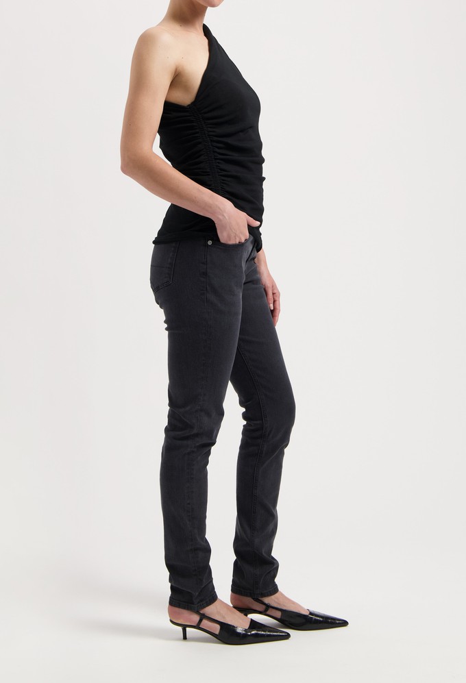 Skyler Mid Skinny - Authentic Black from Mud Jeans