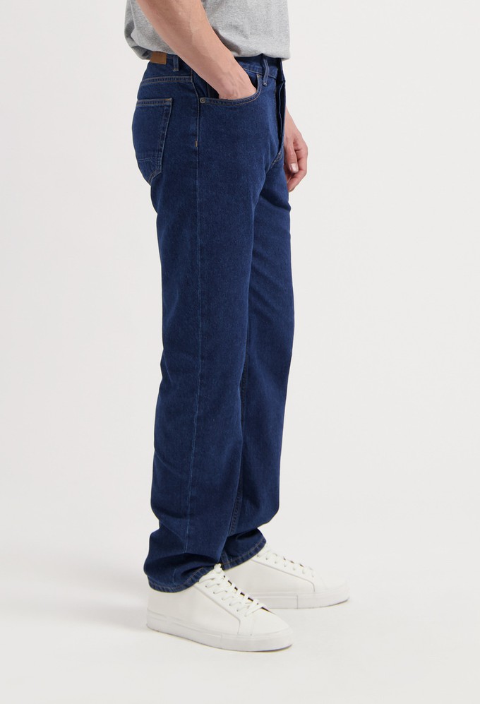 John Mid Straight - Stone Indigo from Mud Jeans