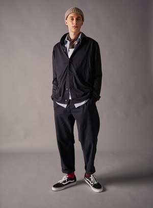 ZQ Merino Super 120s Wool Navy Jersey Shirt from Neem London