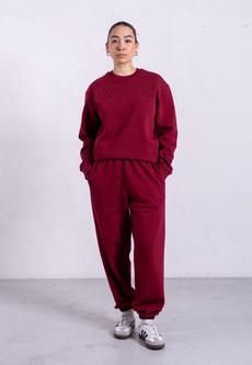 Organic Cotton Sweatsuit Set, Ruby Wine via Not Basics