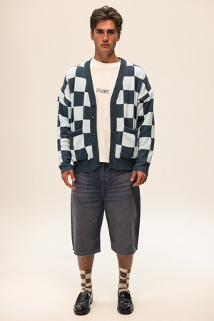 Checkered Blue Cardigan from NWHR