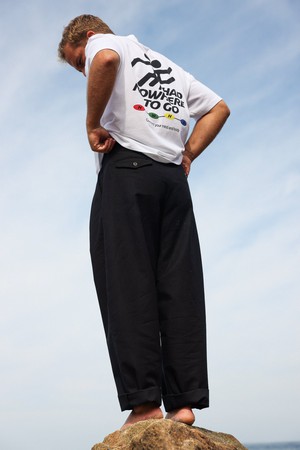 Black chino pants from NWHR