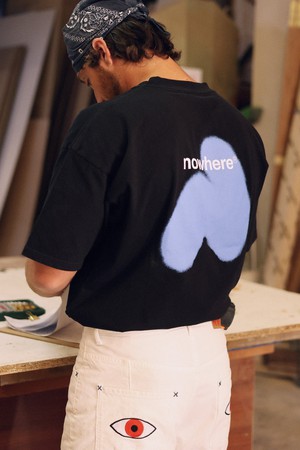 NWHR black spray t-shirt from NWHR