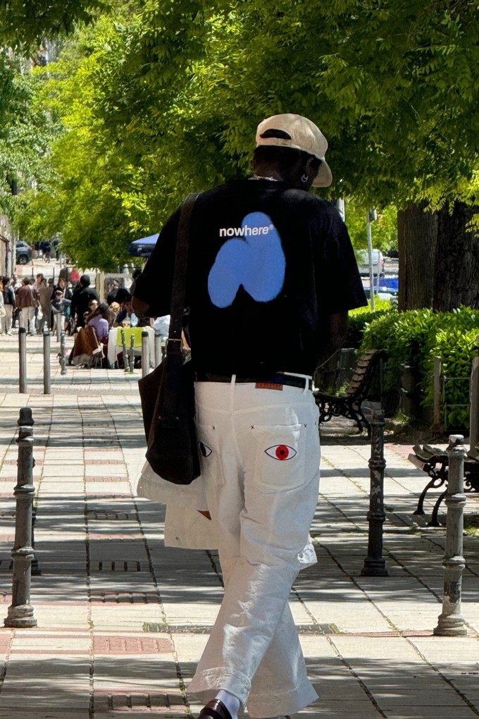 NWHR black spray t-shirt from NWHR