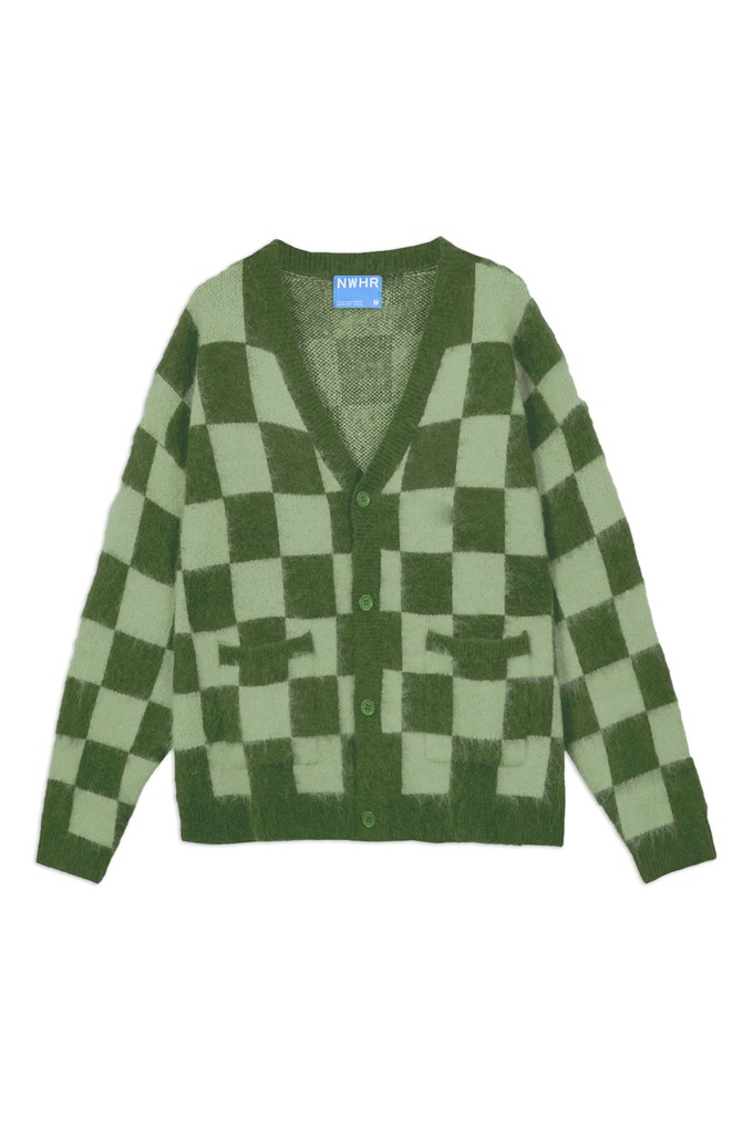 Checkered Green Cardigan from NWHR