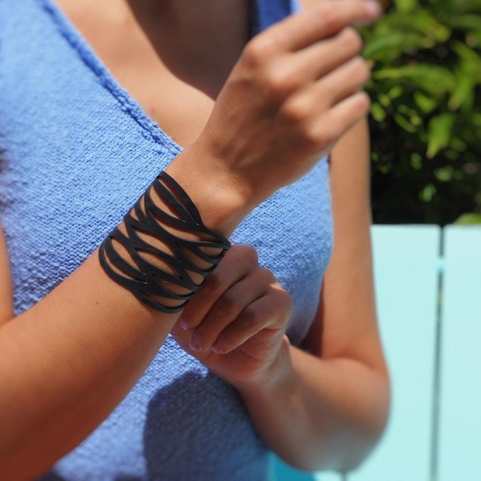 Autumn Recycled Rubber Bracelet from Paguro Upcycle