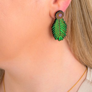 Paguro Upcycle Mimosa Reclaimed Wood Earrings from Paguro Upcycle