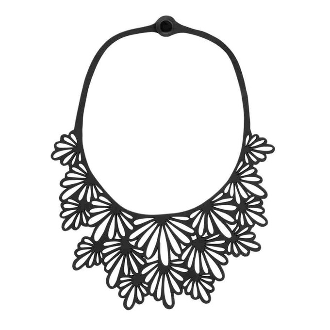 Marigold Statement Recycled Rubber Necklace from Paguro Upcycle