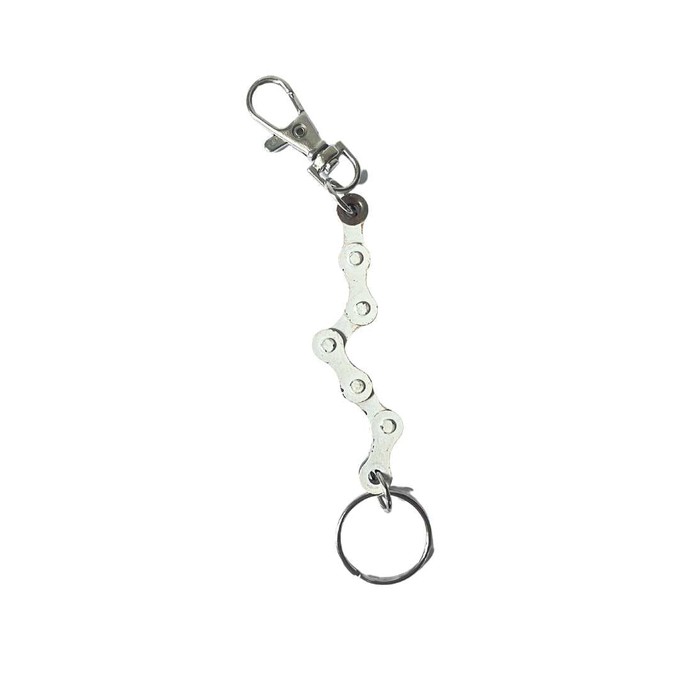 Recycled Bike Chain Keyring with Clasp from Paguro Upcycle
