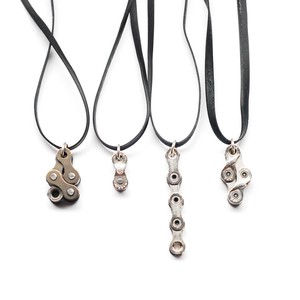 Bikeman Recycled Bike Chain Pendant Necklace from Paguro Upcycle