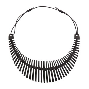 Fishbone Upcycled Inner Tube Necklace from Paguro Upcycle