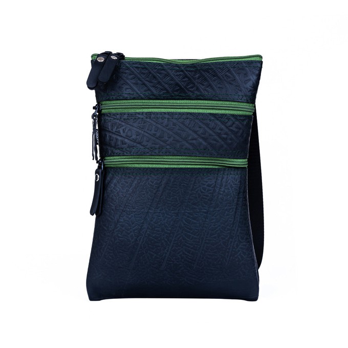 Maggie Upcycled Inner Tube Vegan Crossbody Bag - Eco Friendly from Paguro Upcycle