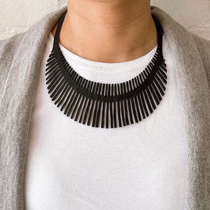 Fishbone Upcycled Inner Tube Necklace from Paguro Upcycle