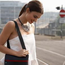 Honeycomb Recycled Rubber Necklace via Paguro Upcycle