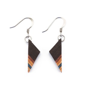 Soni Handmade Upcycled Skateboard Wooden Earrings from Paguro Upcycle