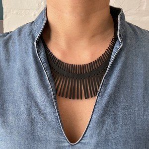 Fishbone Upcycled Inner Tube Necklace from Paguro Upcycle