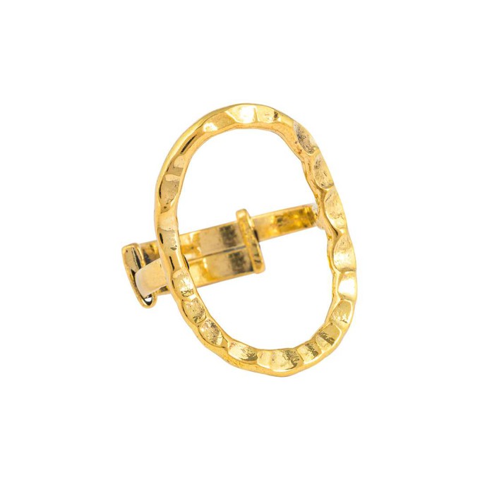 Duara Recycled Brass Adjustable Ring from Paguro Upcycle