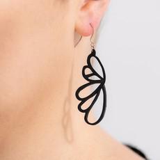 Lilac Upcycled Inner Tube Earrings via Paguro Upcycle
