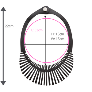 Fishbone Upcycled Inner Tube Necklace from Paguro Upcycle