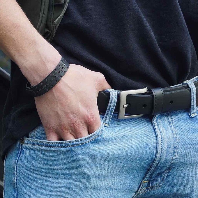 Triplet Unisex Upcycled Inner Tube Bracelet Eco-Friendly from Paguro Upcycle