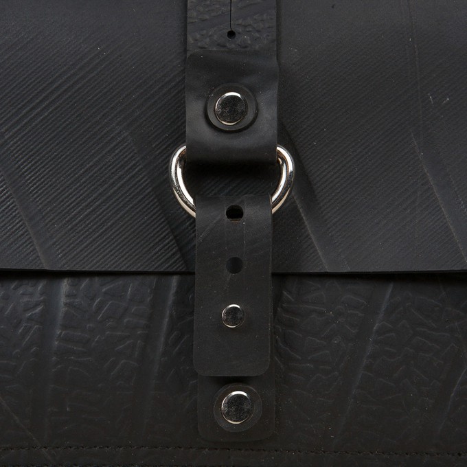 Reina Recycled Rubber Vegan Handbag from Paguro Upcycle