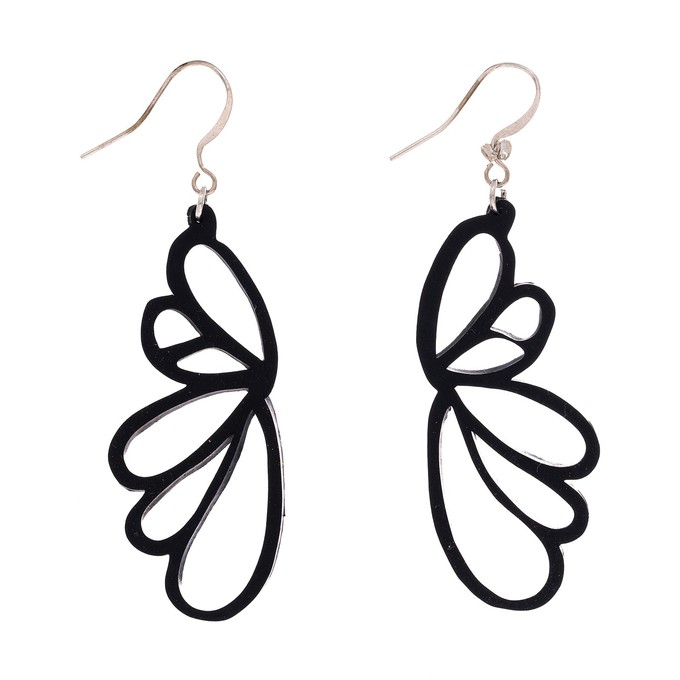 Lilac Upcycled Inner Tube Earrings from Paguro Upcycle