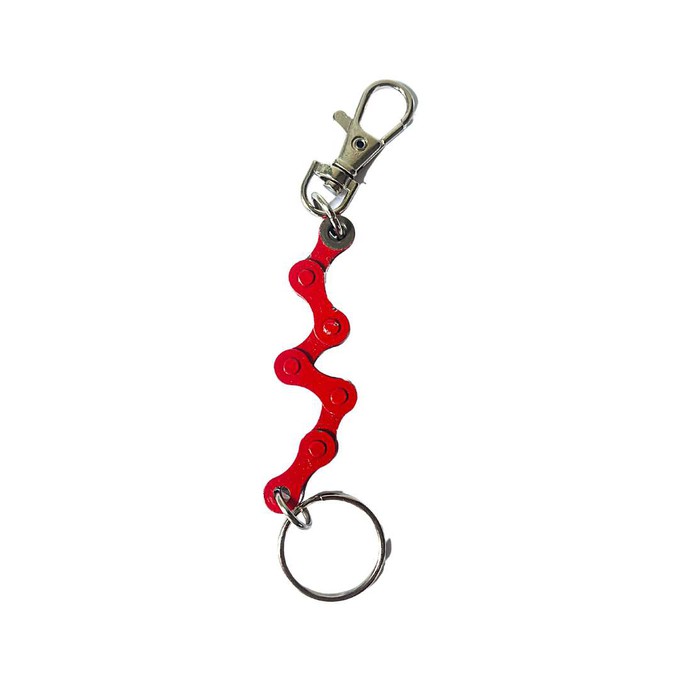 Recycled Bike Chain Keyring with Clasp from Paguro Upcycle