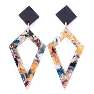 Trixie Statement Recycled Skateboard & Resin Earrings from Paguro Upcycle