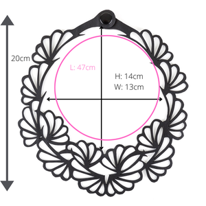 Violets Upcycled Statement Vegan Flower Necklace from Paguro Upcycle