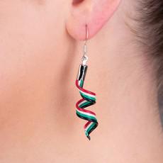 Streamer Upcycled Electrical Wire Earrings via Paguro Upcycle
