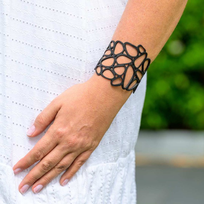 Pebble Upcycled Rubber Inner Tube Bracelet from Paguro Upcycle